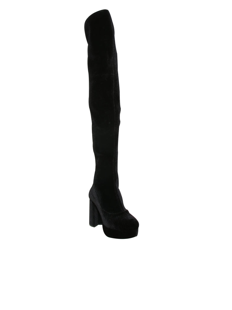 Miu Miu Velvet Tall Boots