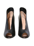 Gianvito Rossi Leather Open-Toe Booties