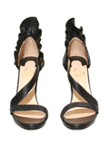 Christian Louboutin Colankle Ruffled Leather Sandals