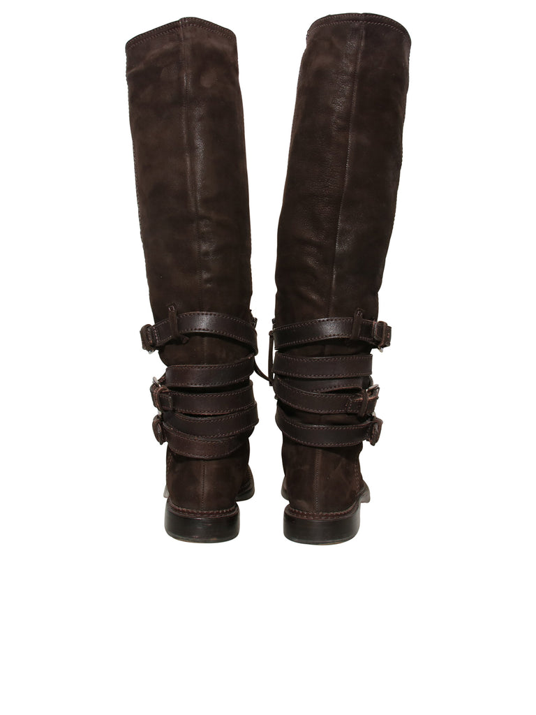 Miu Miu Suede Knee-High Boots