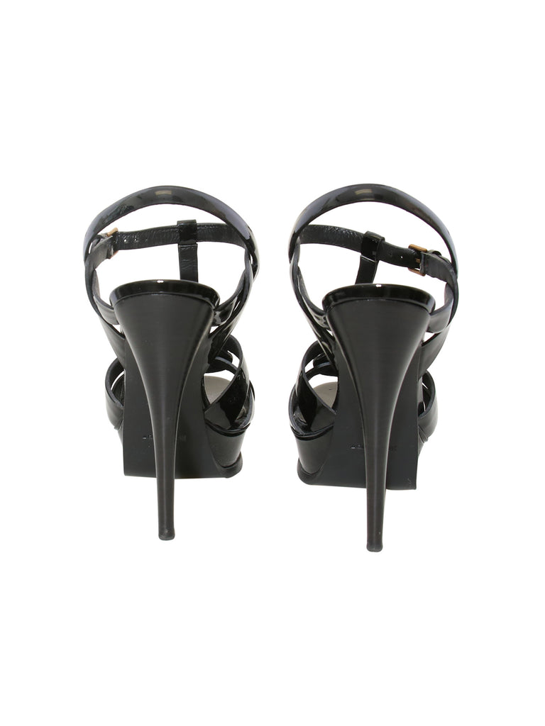 YSL Patent Leather Tribute Sandals