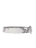 Michael Kors Snakeskin Print Leather Belt