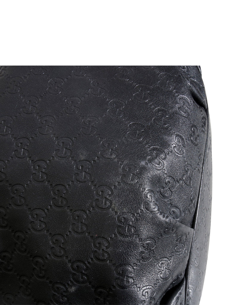 Leather GG Embossed Shoulder Bag