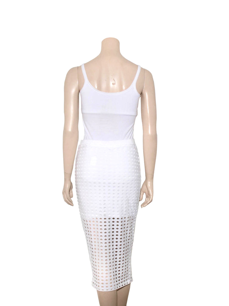 Alexander Wang Perforated Midi Skirt