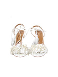 Aquazzura Wild Thing 105 Fringe-Trimmed Sandals