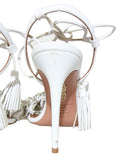 Aquazzura Wild Thing 105 Fringe-Trimmed Sandals