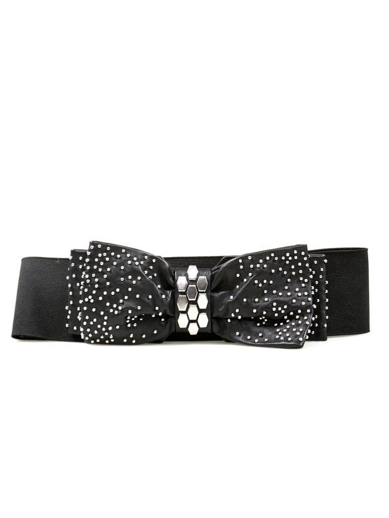 Malene Birger Studded Bow Waist Belt