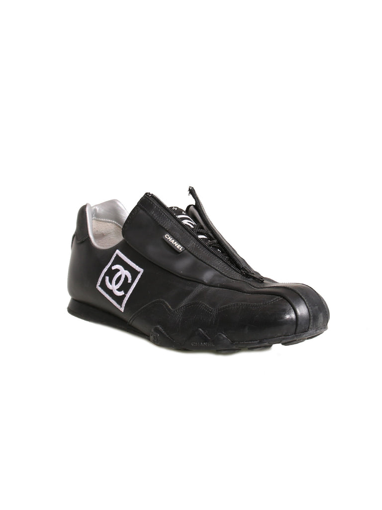 Chanel Leather Low-Top Sneakers
