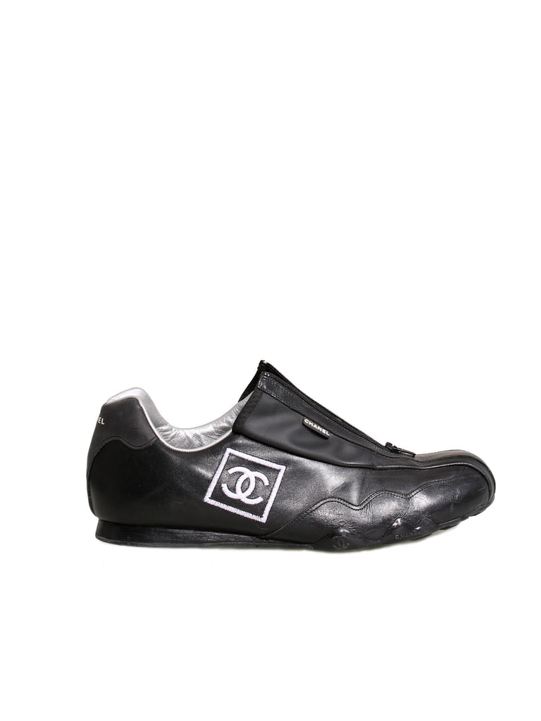 Chanel Leather Low-Top Sneakers