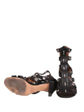 Chloe Leather Grommet Sandals