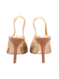 D&G Perforated Slingback Pointed Pumps