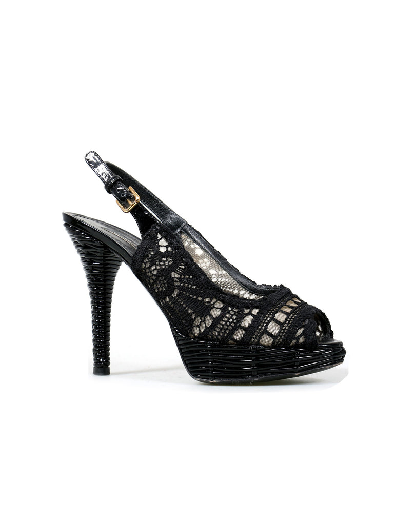 Dolce & Gabbana Lace Slingback Pumps