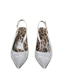 Dolce & Gabbana Metallic Leather Slingback Pumps