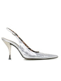 Dolce & Gabbana Metallic Leather Slingback Pumps