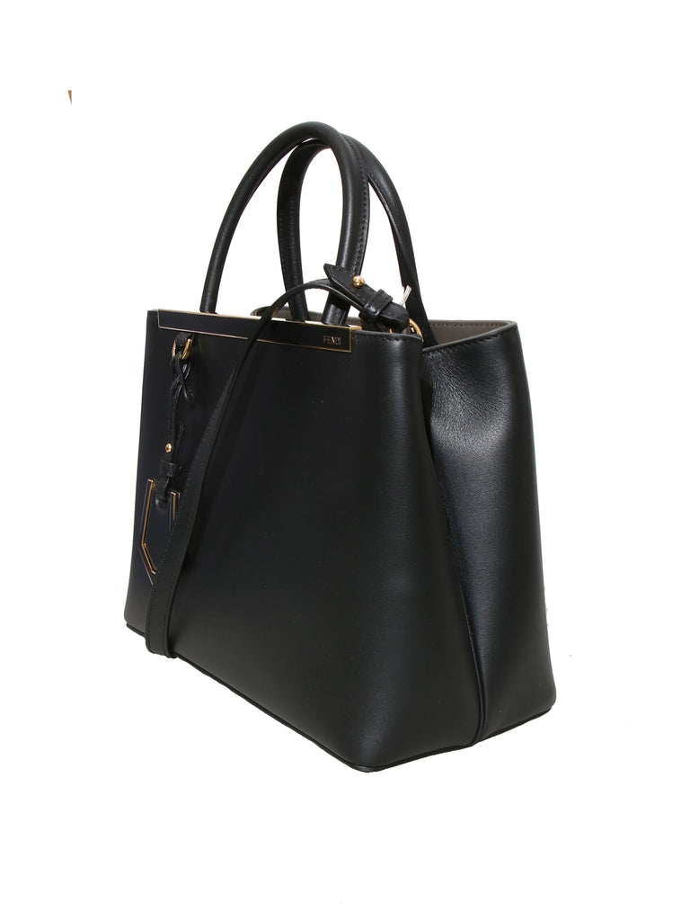 Fendi Petite 2Jours Leather Tote Bag