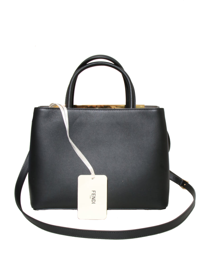 Fendi Petite 2Jours Leather Tote Bag