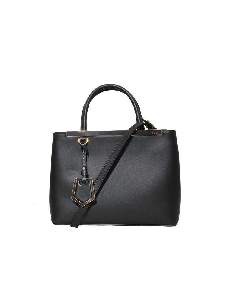 Fendi Petite 2Jours Leather Tote Bag