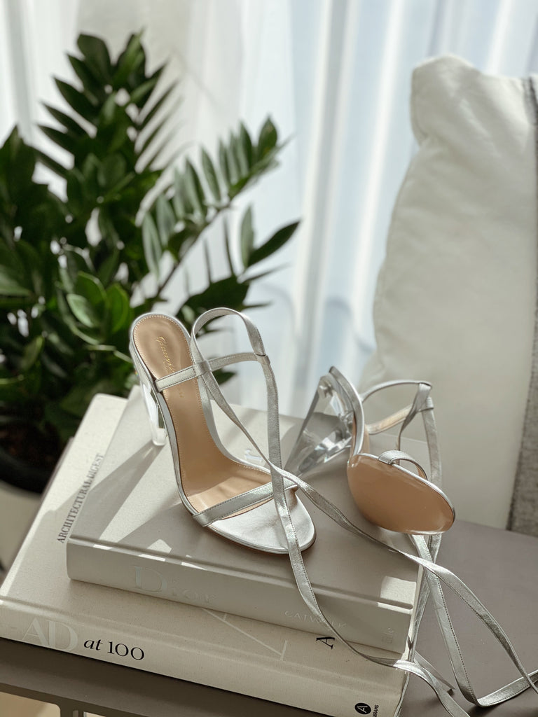 Gianvito Rossi Lucite Heel Sandals