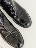 Chanel Patent Leather Flat Knee-High Boots