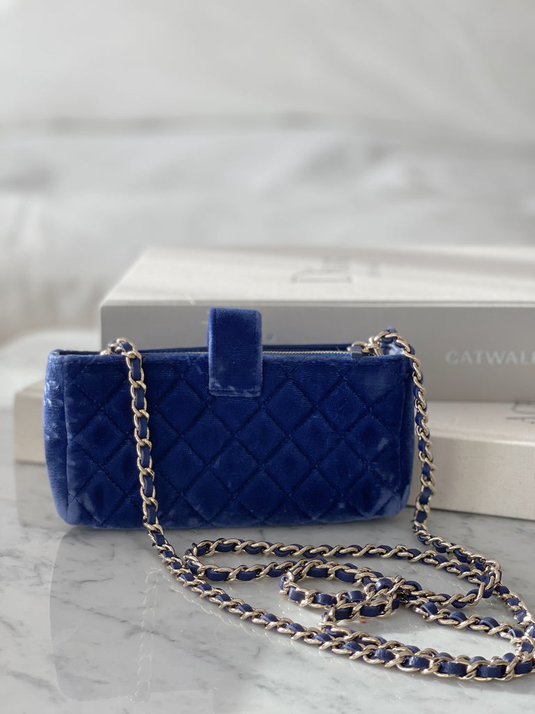 Chanel Velvet Cross Body Bag