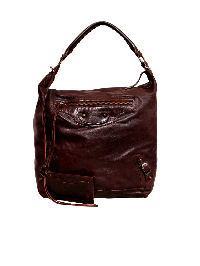 Balenciaga Motocross Classic Day Leather Hobo