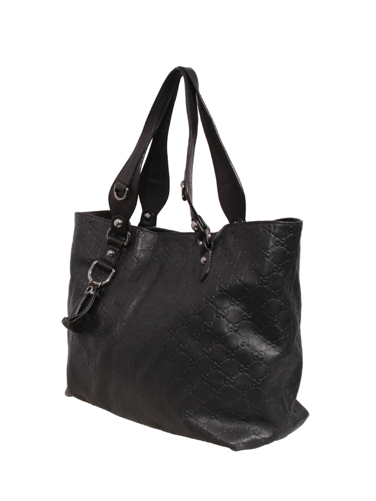 Gucci Embossed Leather Tote Bag