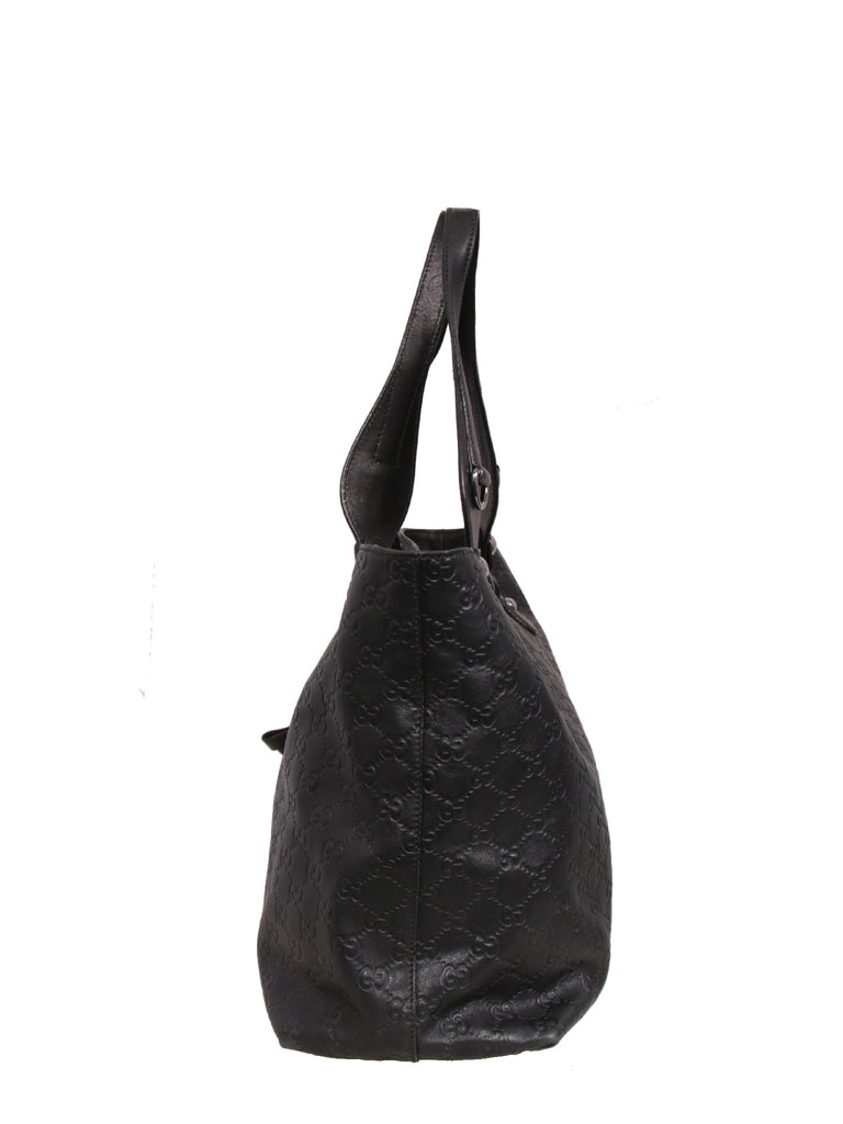 Gucci Embossed Leather Tote Bag
