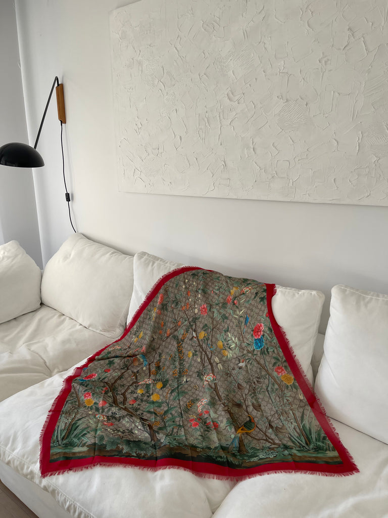 Gucci Silk-Blend Square Scarf