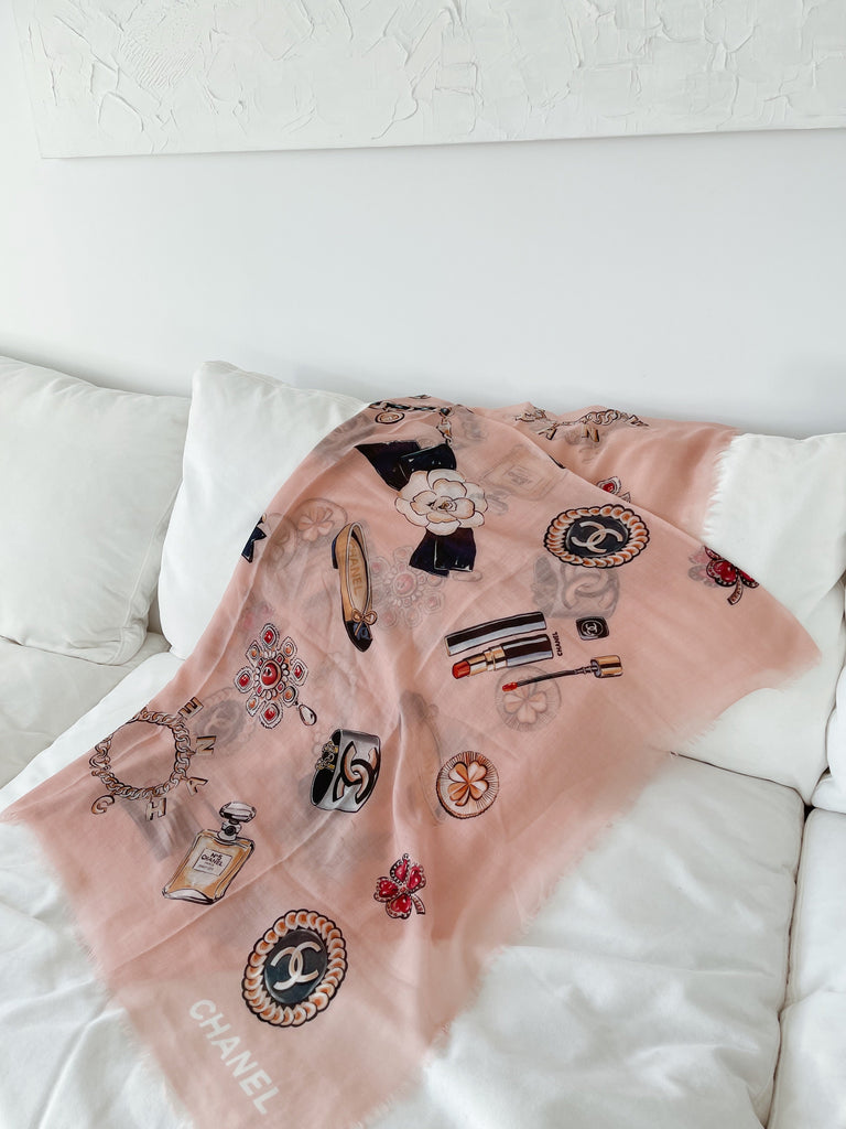 Chanel Printed Cashmere Stole