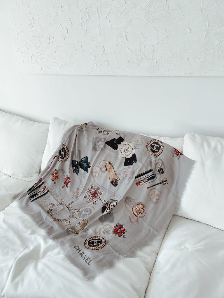 Chanel Printed Cashmere Stole