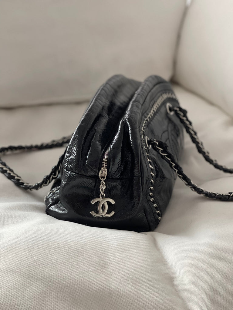 Chanel Vintage Patent Leather Shoulder Bag