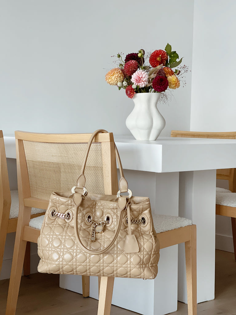 Christian Dior Cannage Leather Chri Chri Bag