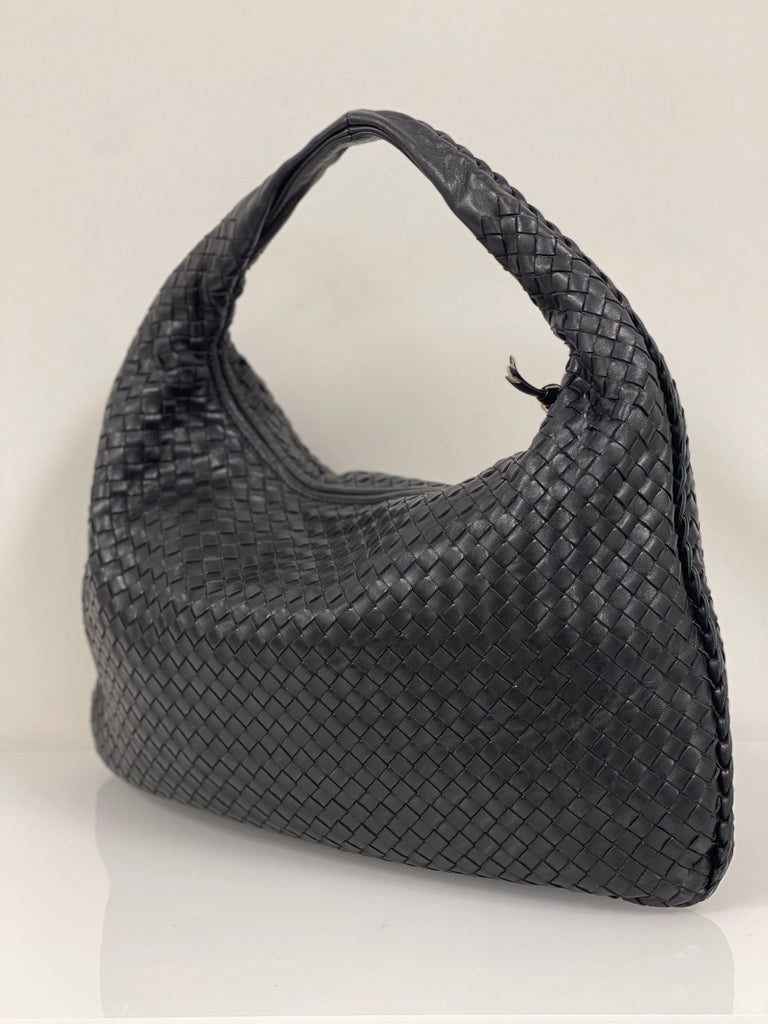 Bottega Veneta Vintage Intrecciato Leather Hobo
