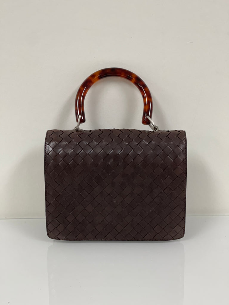 Bottega Veneta Vintage Intrecciato Leather Handle Bag