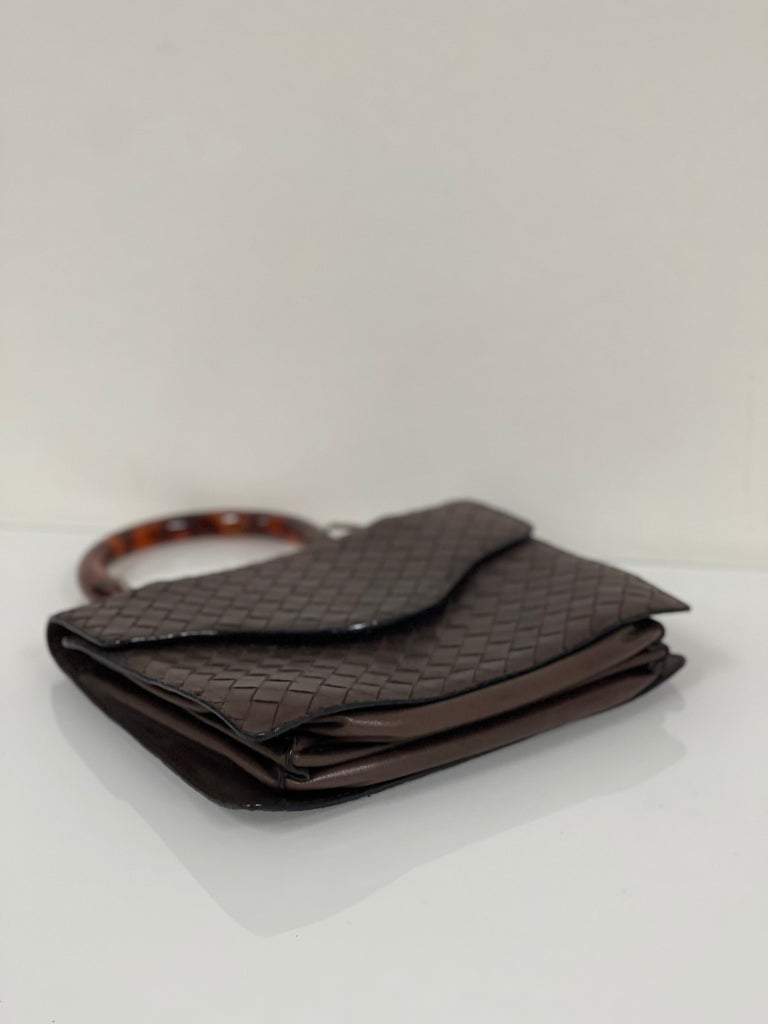 Bottega Veneta Vintage Intrecciato Leather Handle Bag