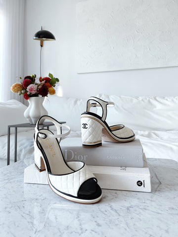 Chanel Quilted Leather Sandals