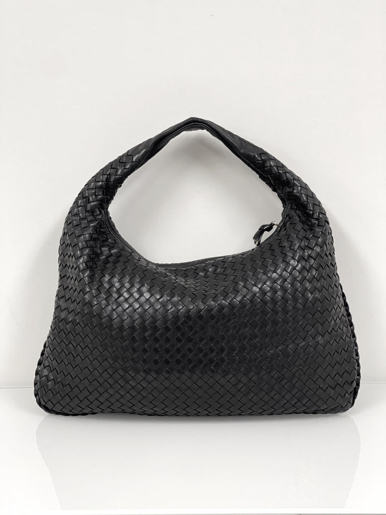 Bottega Veneta Vintage Intrecciato Leather Hobo