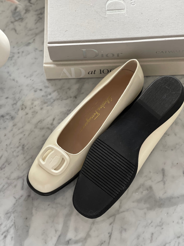 Salvatore Ferragamo Patent Leather Flats