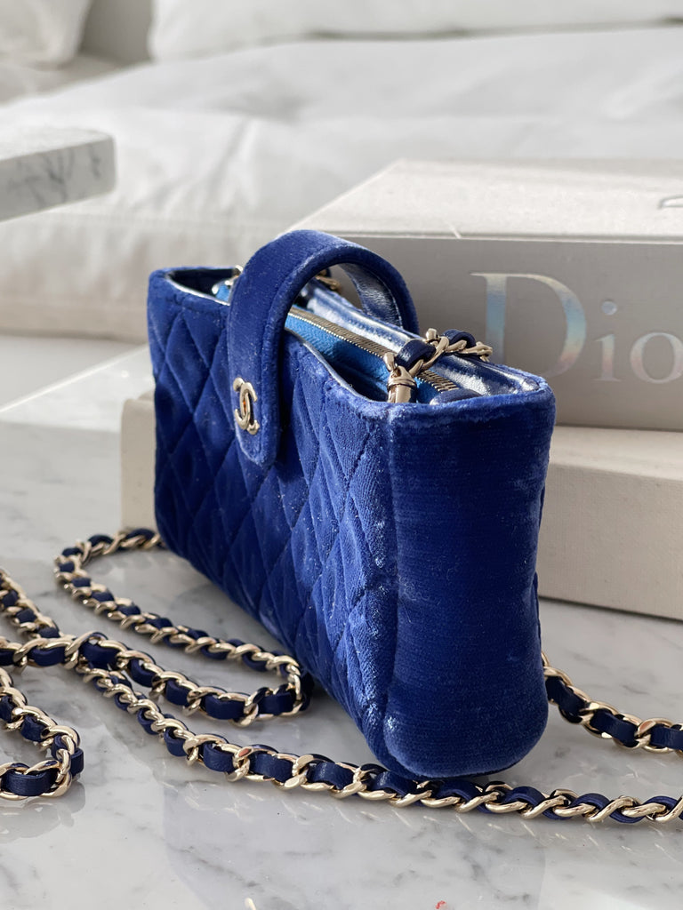 Chanel Velvet Cross Body Bag