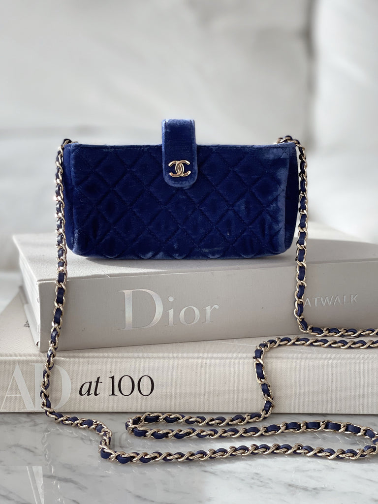 Chanel Velvet Cross Body Bag