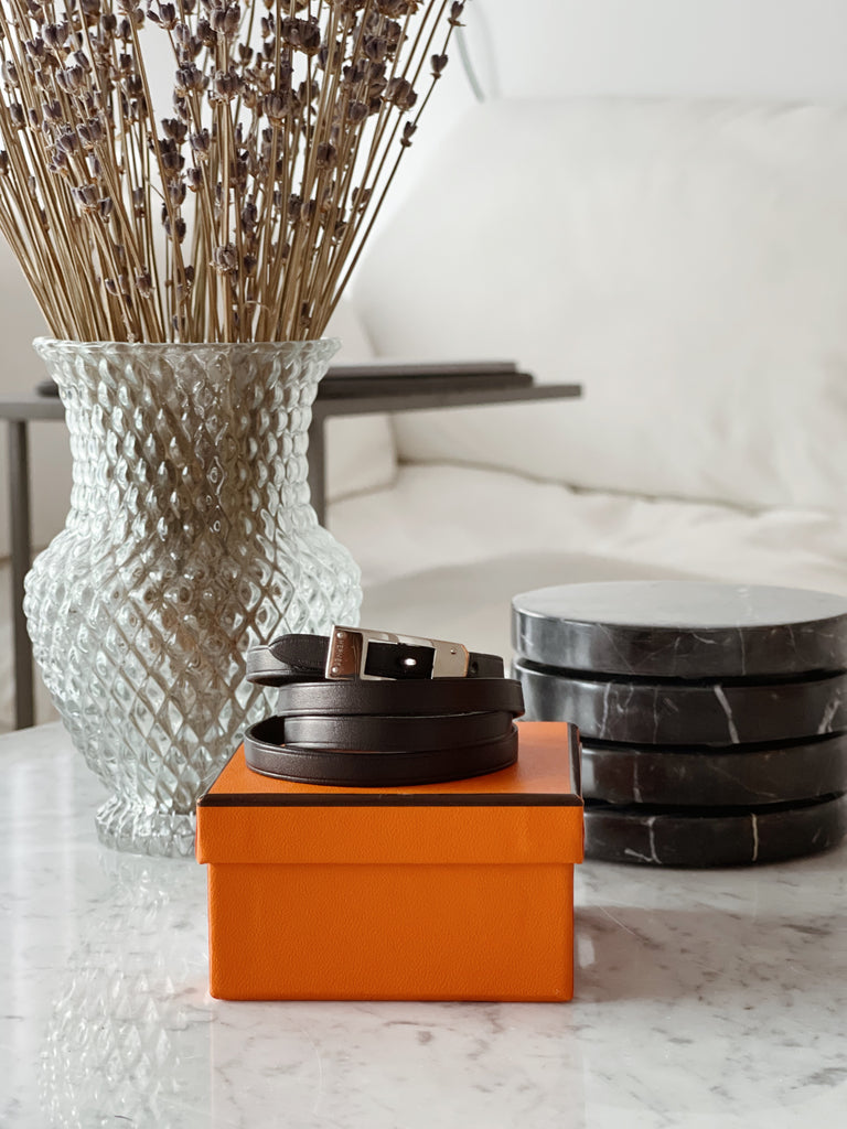 Hermes Leather Wrap Bracelet