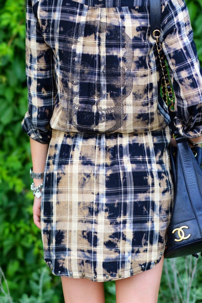 Zadig & Voltaire Plaid Shirt Dress