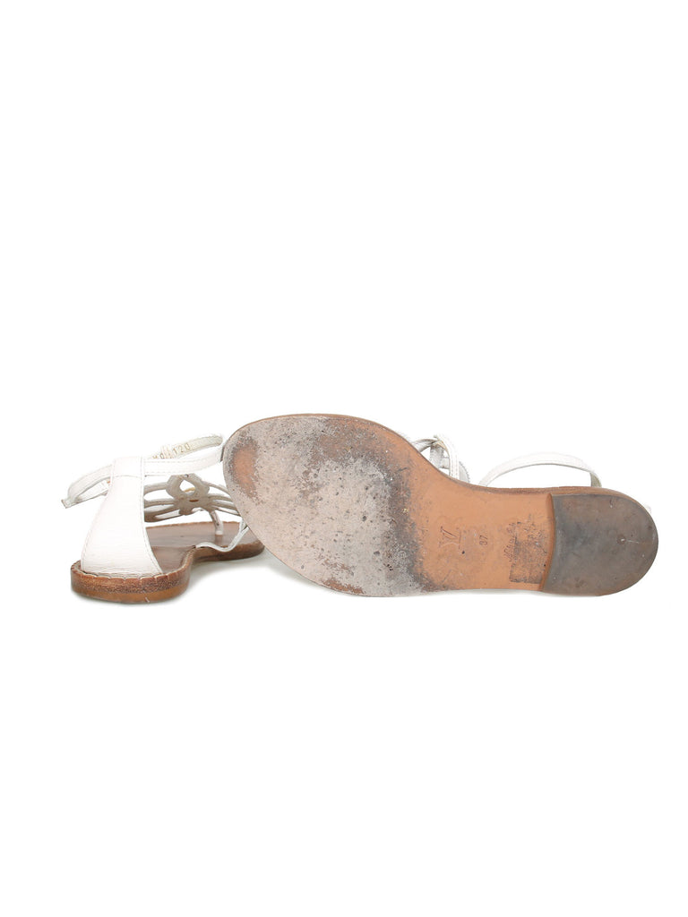 Louis Vuitton Flat Leather Sandals