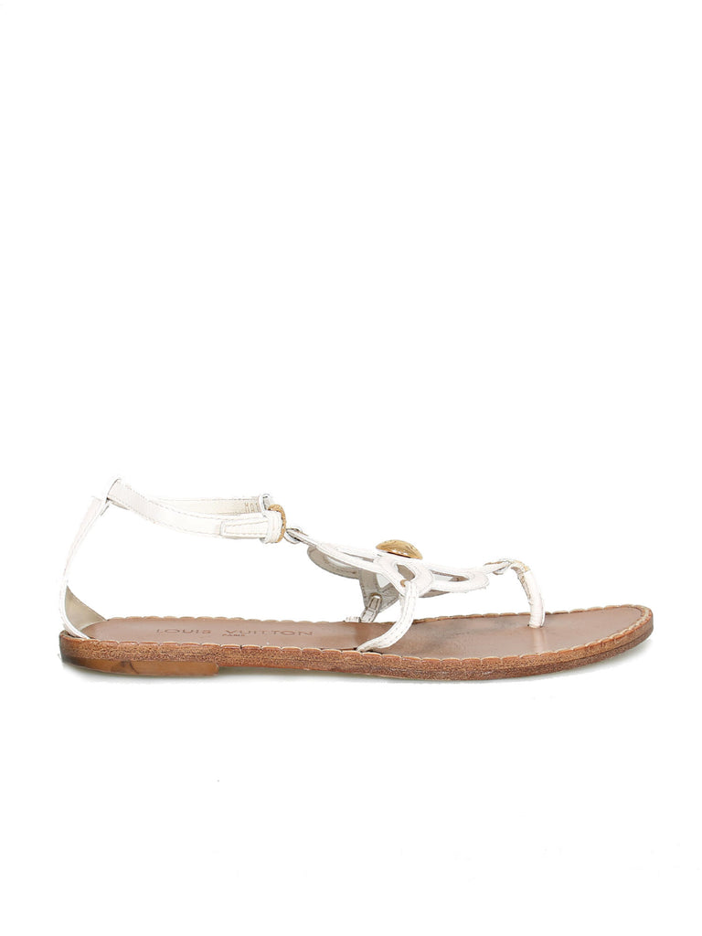 Louis Vuitton Flat Leather Sandals