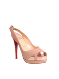 Christian Louboutin Patent Leather Slingback Pumps
