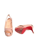Christian Louboutin Patent Leather Slingback Pumps