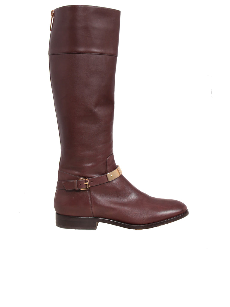 Michael Kors Leather Riding Boots
