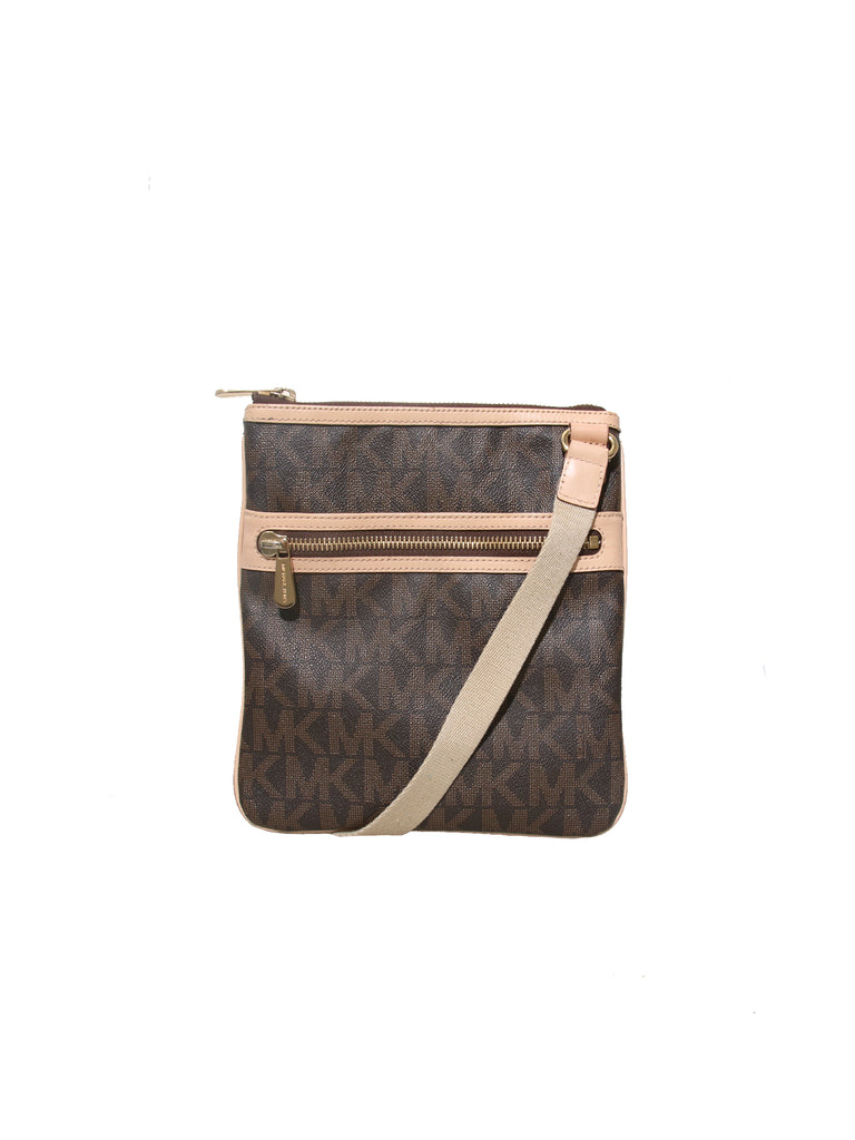 Michael Kors Monogram Messenger Bag