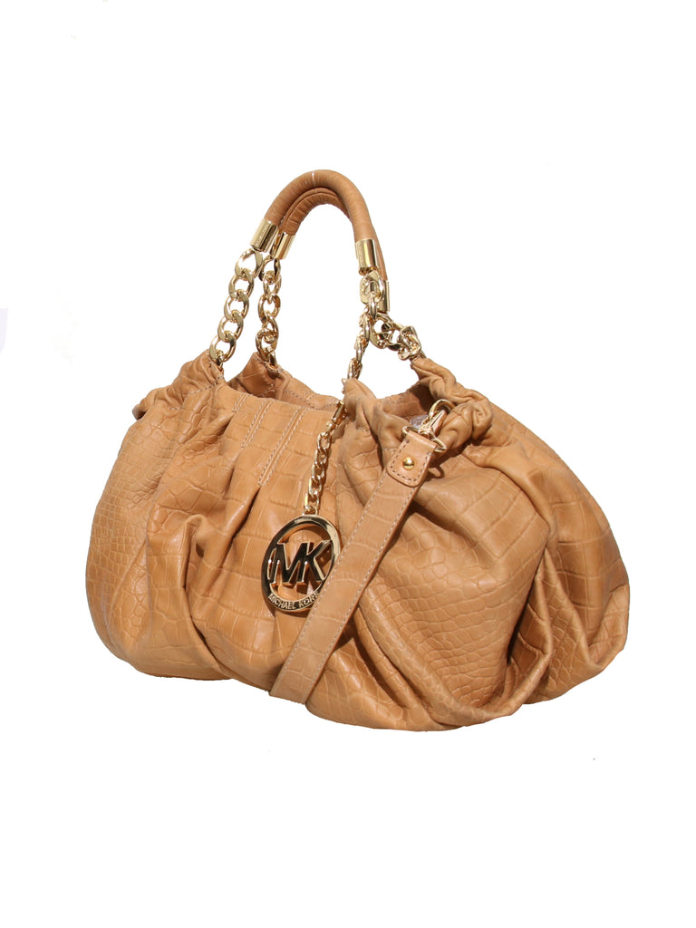 Michael Kors Embossed Leather Shoulder Bag