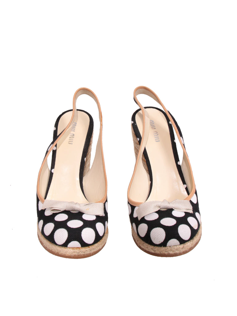 Miu Miu Polka Dot Wedges